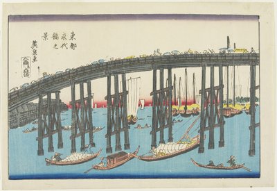 View of Eitai Bridge at the Eastern Capital by Keisai Eisen